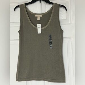 Banana Republic Women's Gold & Silver-ish Tank Top